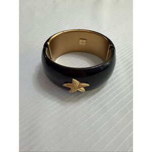 Lisi Lerch Black Starfish Bangle Hinged Bracelet